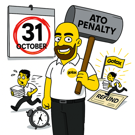 Person checking calendar with 31 October tax deadline circled